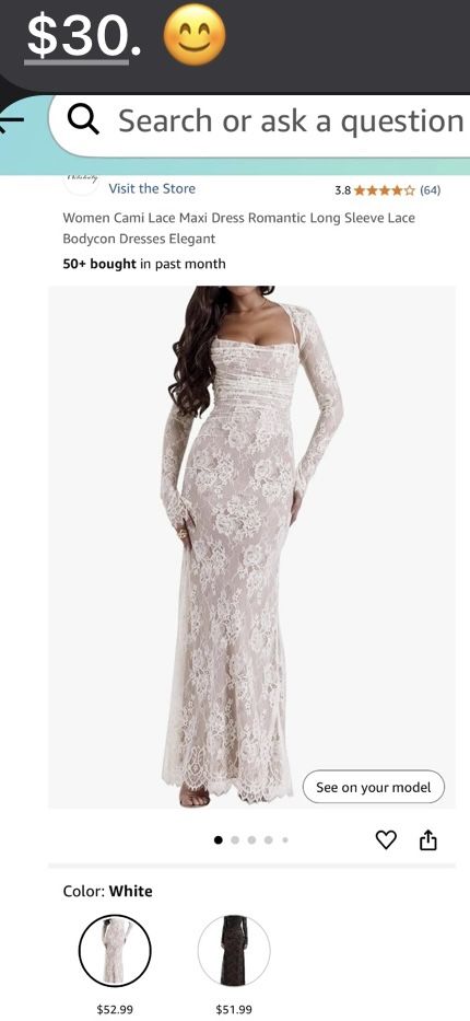 White Dress Size m
