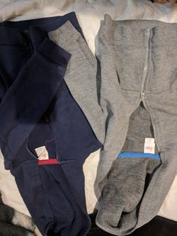 Two 2t boys zip up sweater hoodies