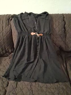 Ladies button dress size L$5