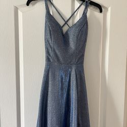 Blue glitter Formal Dress