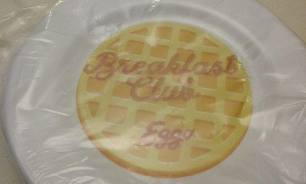 Rare Limited Edition Kellogg's Breakfast Club Eggo Waffles Plates, NEW

