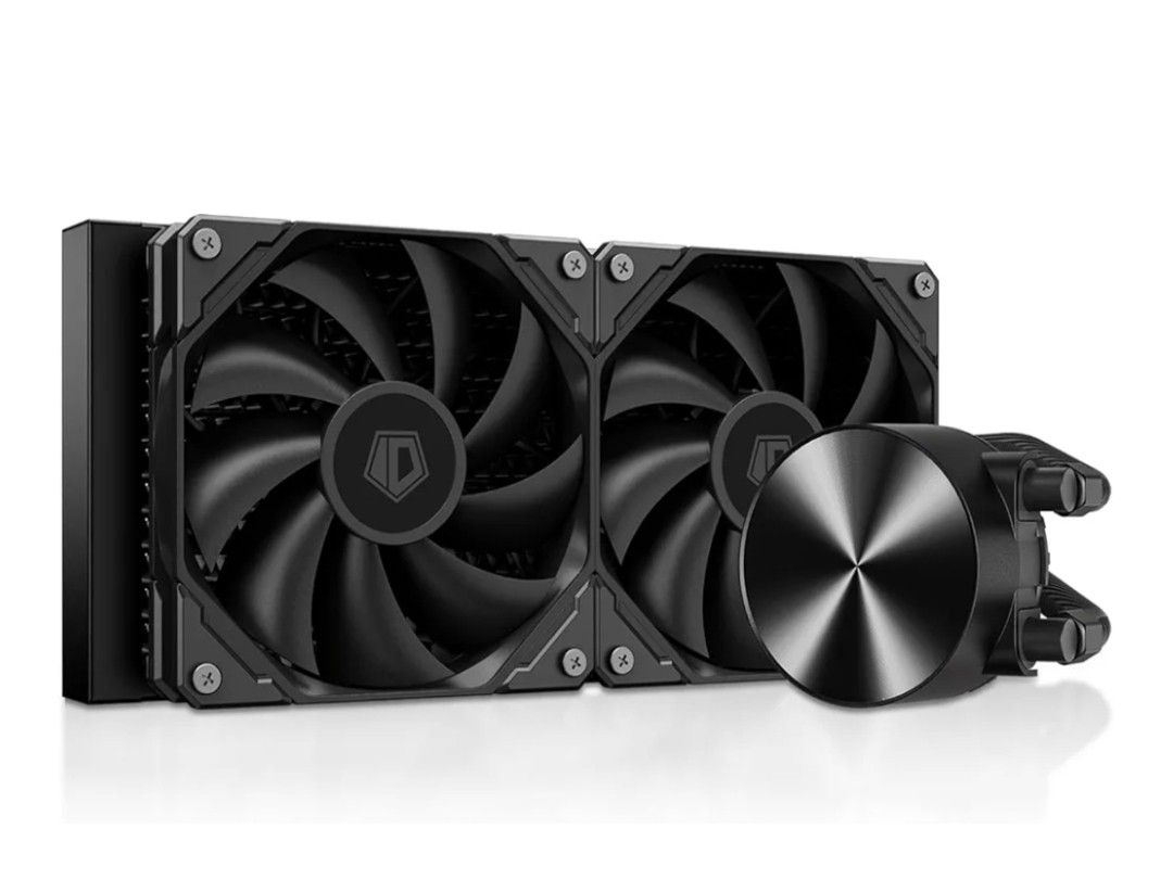 ID-COOLING FX240 PRO Liquid CPU Cooler for Desktop - 240mm AIO Cooler, 2 x 120mm High-efficient Fans, Special CD Pattern Pump Header, Intel & AMD Comp