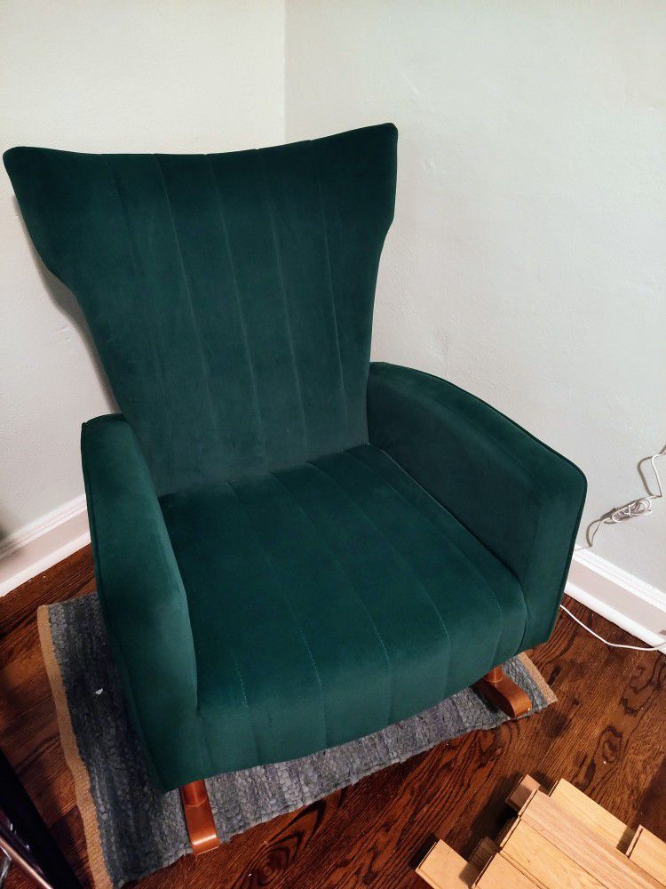 Emerald Green Rocking chair- AVAILABLE
