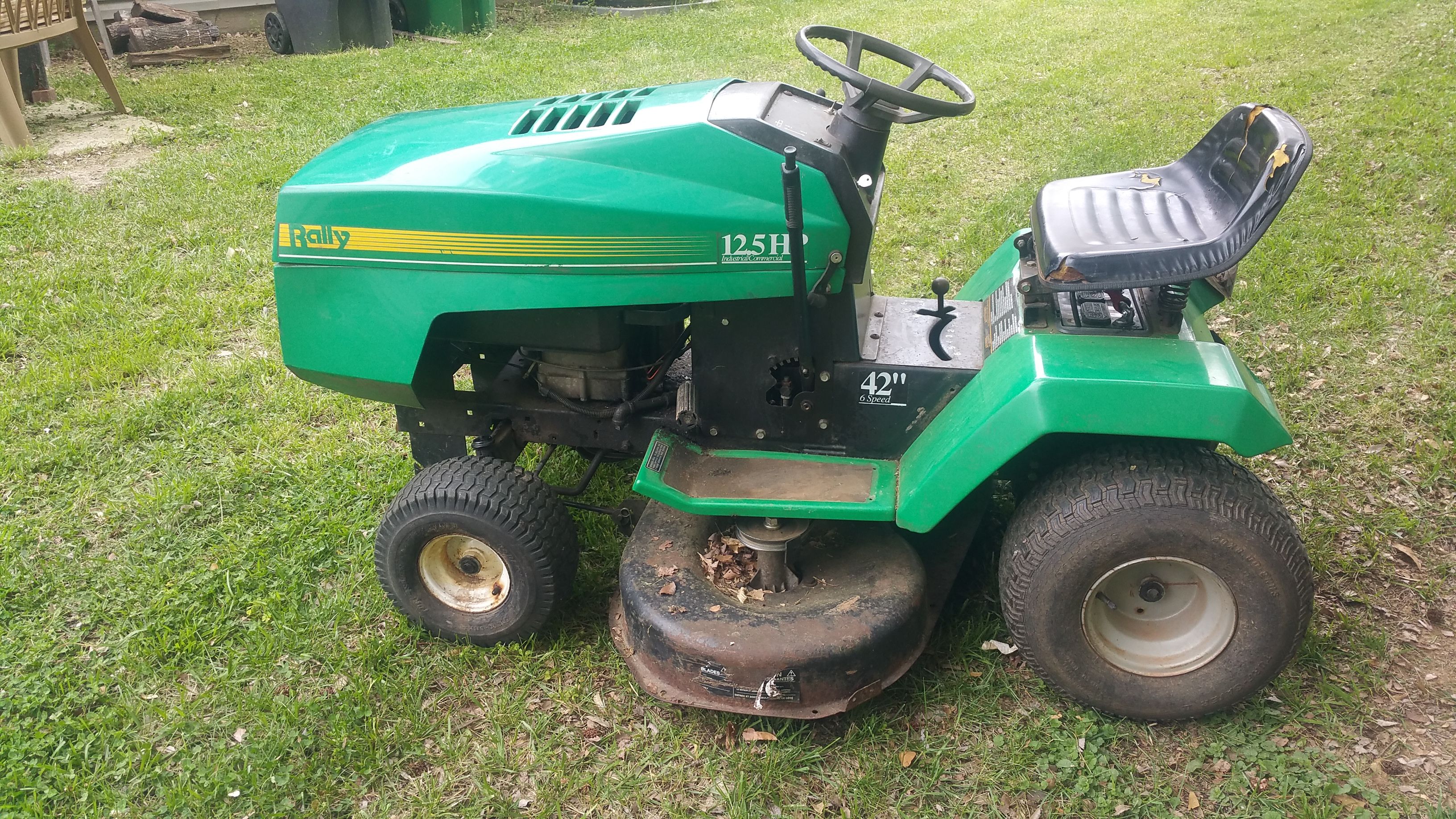 Rally 12.5 hp discount mower