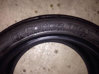(One) BF Goodrich GeForce T/A 275/40ZR/18 with 70% tread left. (Just got a flat with the other so changed both tires, this tire is in good condition).