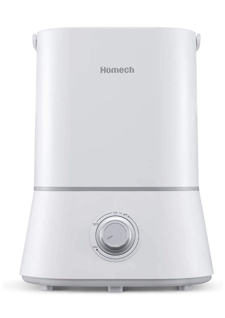 New Homech Quiet Ultrasonic Humidifier,Cool Mist Humidifiers for Bedroom Home Baby (4L/1.06 Gallon) 12-60 Hours,Easy to Clean, 360° Nozzle,Waterless