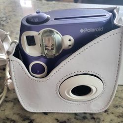 Polaroid Pic300 Compact Instant Analog Camera Purple W/ case 