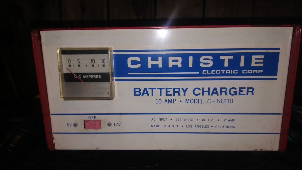 Christie electric corp. 10 amp model c-61210 battery charger