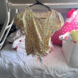 yellow flower shirt 