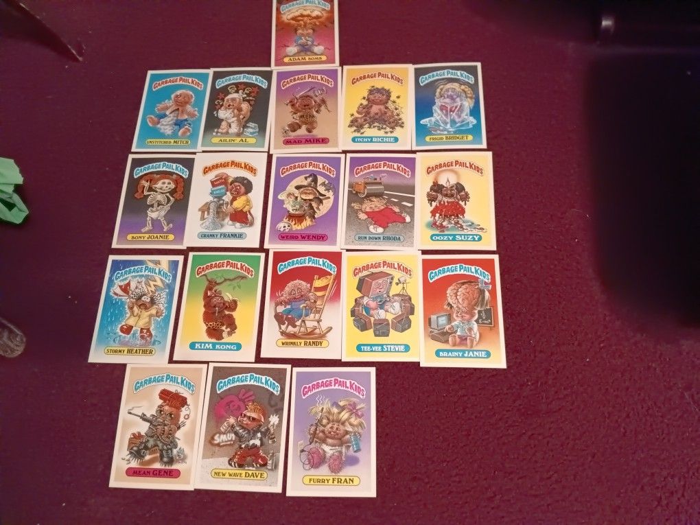 1986 Garabage Pail Kids Cards 5x7