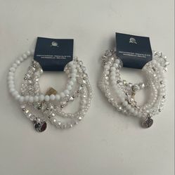 Stretch Bracelet Set in Oyster