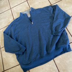 Mens Zip Neck Sweatshirt Size XXL By CE Schmidt Workwear