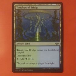 2021 MTG Tanglepool Bridge Artifact Land #257 Randy Gallegos MH2 Magic The Gathering Card Game Wizards Of The Coast Collectible