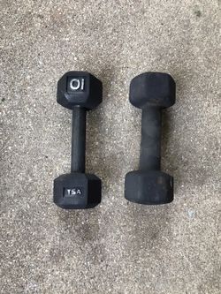 2 10lbs dumbbells