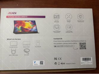 15” portable monitor usb c
