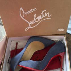 Christian Louboutin Denim Heels SZ 38