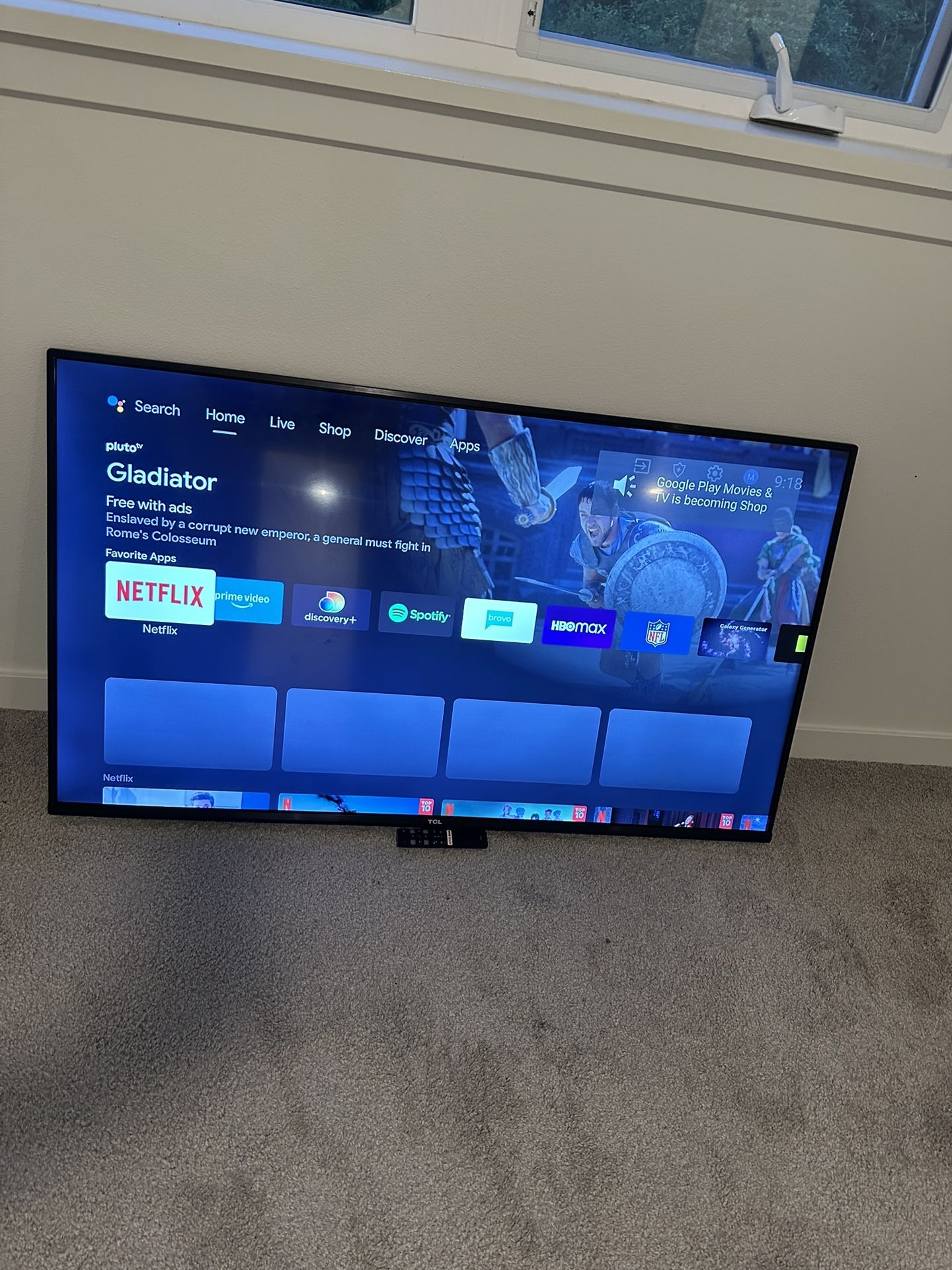 50in TCL android TV