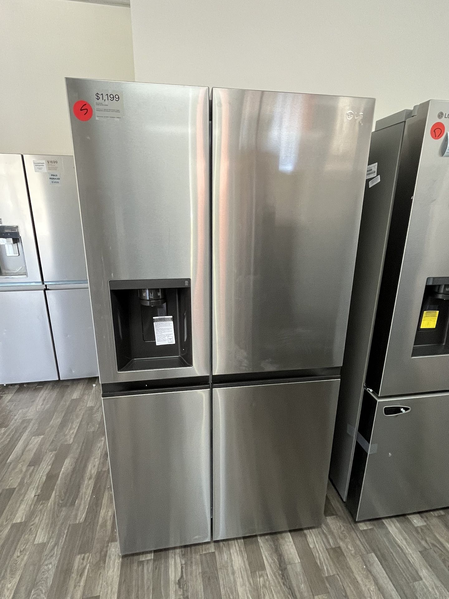 $1199 Side By Side Counter-Depth LG Refrigerator
