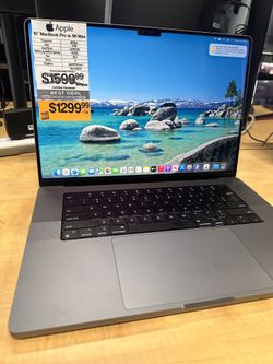 SUPER BOWL SALE  16" MacBook Pro Retina M1 Max 10-Core CPU, 24-Core GPU, 32GB Ram, 512GB SSD 2021  