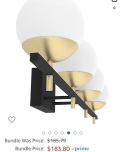 Modern Black/gold 4 Light Fixture (NIB) - Never Used