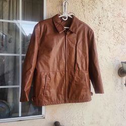 Brandini Men's Brown Leather Jacket