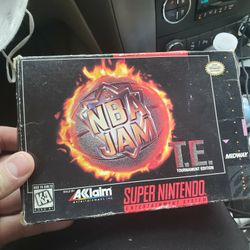 NBA Jam Tournament Edition TE (Super Nintendo SNES Cib  poster  inserts