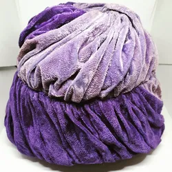 Vintage 1920's Best and Co Light and Dark Purple Velvet Cloche Flapper Hat *Please Read Description*
