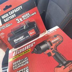 Bauer Impact Drill Brushless Plus Battery 