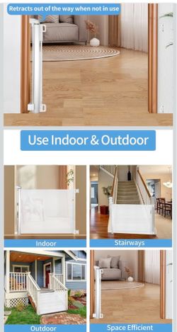 Pack of 2 Retractable Baby Gate