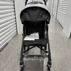 New Open Chicco Liteway Umbrella Stroller Lavender Gray Compact Lightwaeight Travel