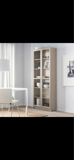 IKEA Billy Bookcase with glass doors