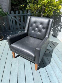 West Elm Faux Leather Chair
