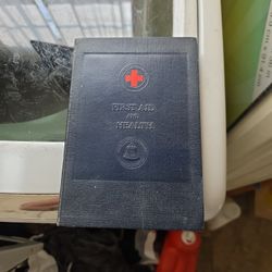 vintage 1927 American Red Cross "First Aid and Health" textbook, prepared for the use of Bell System employees