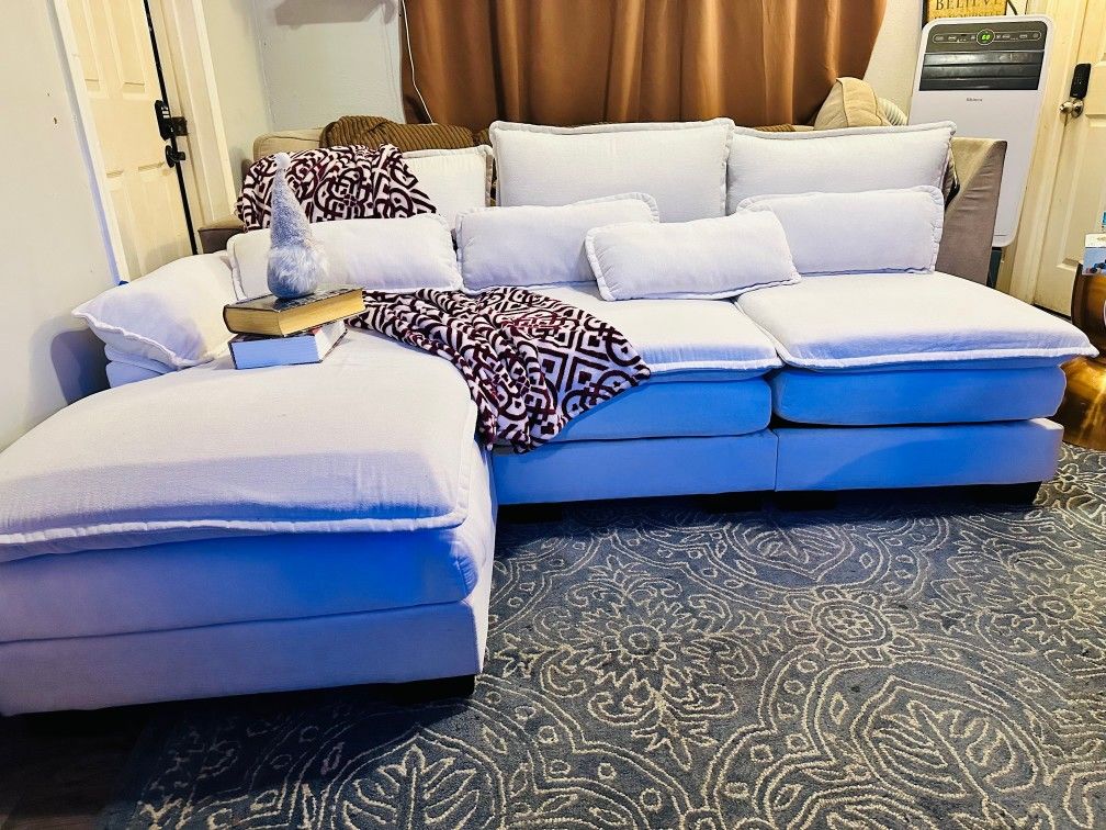 Modular Cloud Couch With Left Chaise