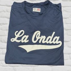 LA ONDA BRANDED  T-SHIRT  NAVY BLUE/WHITE BASEBALL JERSEY #44. XXL