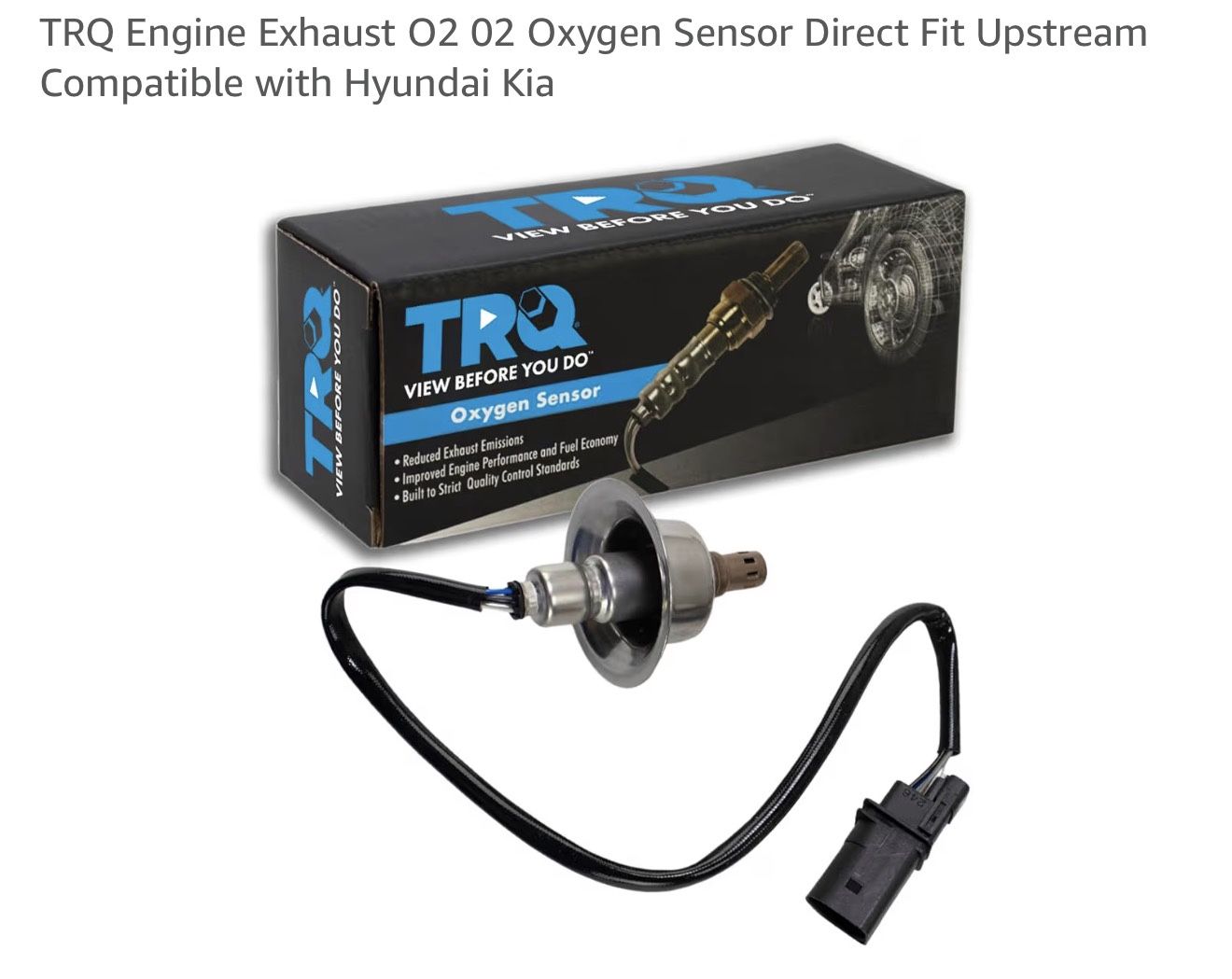 🔥 O2 Oxygen Sensor TRQ OSA61776 – Fits 50+ Models! Hyundai • Kia • Genesis • Alfa Romeo (Upstream) 