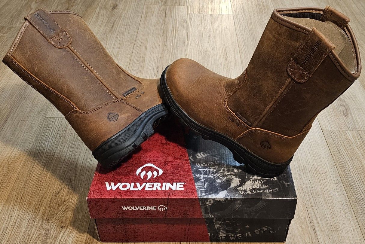 Wolverine Work Boots Size 8 And 9 For Men