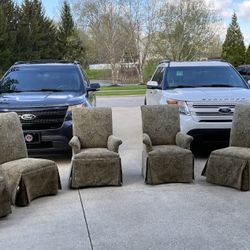 Skirted Dinning Room Chairs 