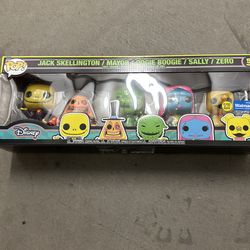 Funko pop nightmare before Christmas glow exclusive set
