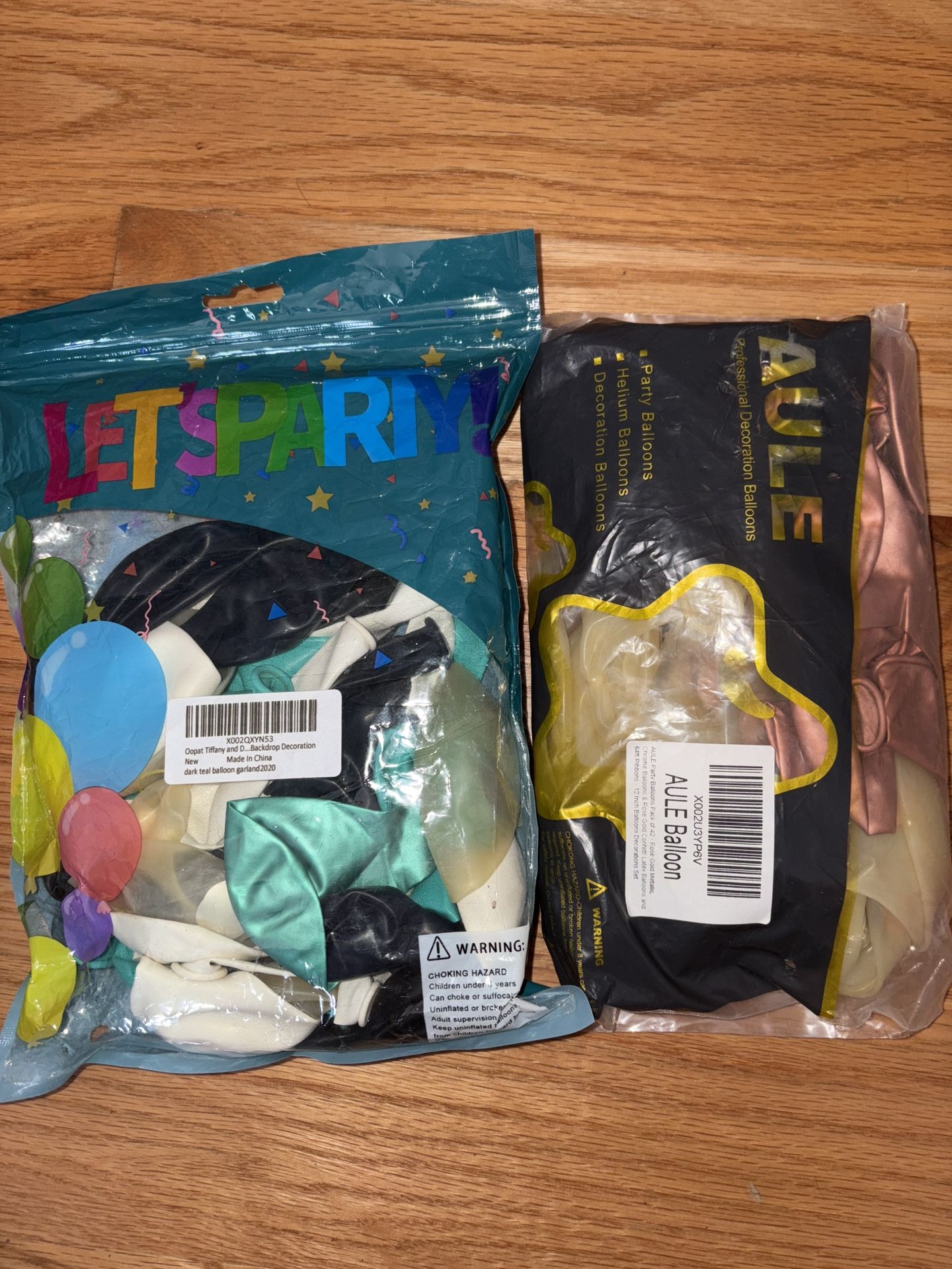 Party Supplies, Balloons