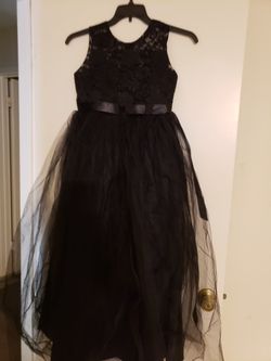 Long Lace Black Dress