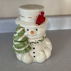 Lennox snowman cookie jar