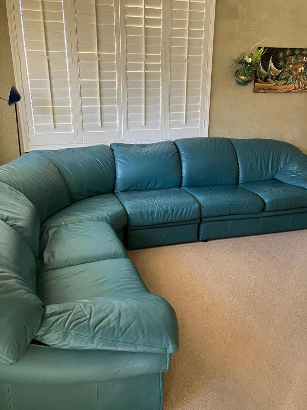 Italian Leather Sectional