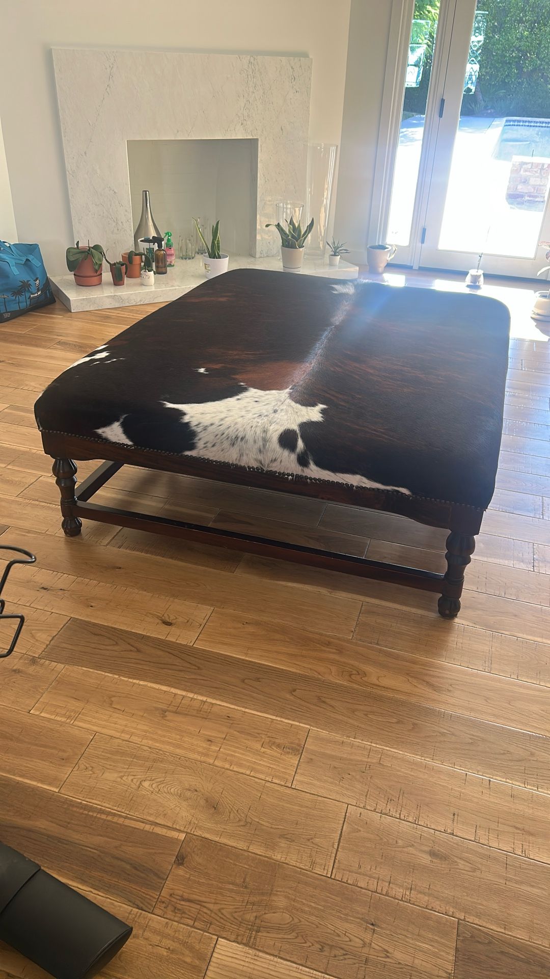 Cowhide Accent Piece ( Small Couch Or Ottoman)