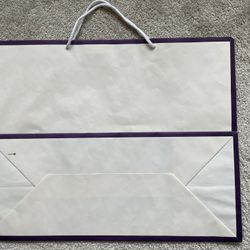 Very Large Paper Gift / Shopping Paper Bag - White 24x10x19 Strong and Sturdy