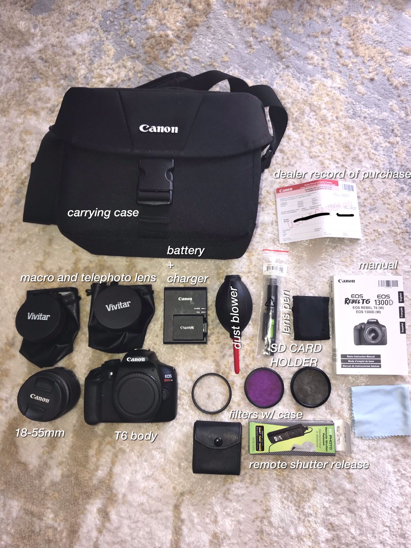 Canon T6 + SAMPLE PICS