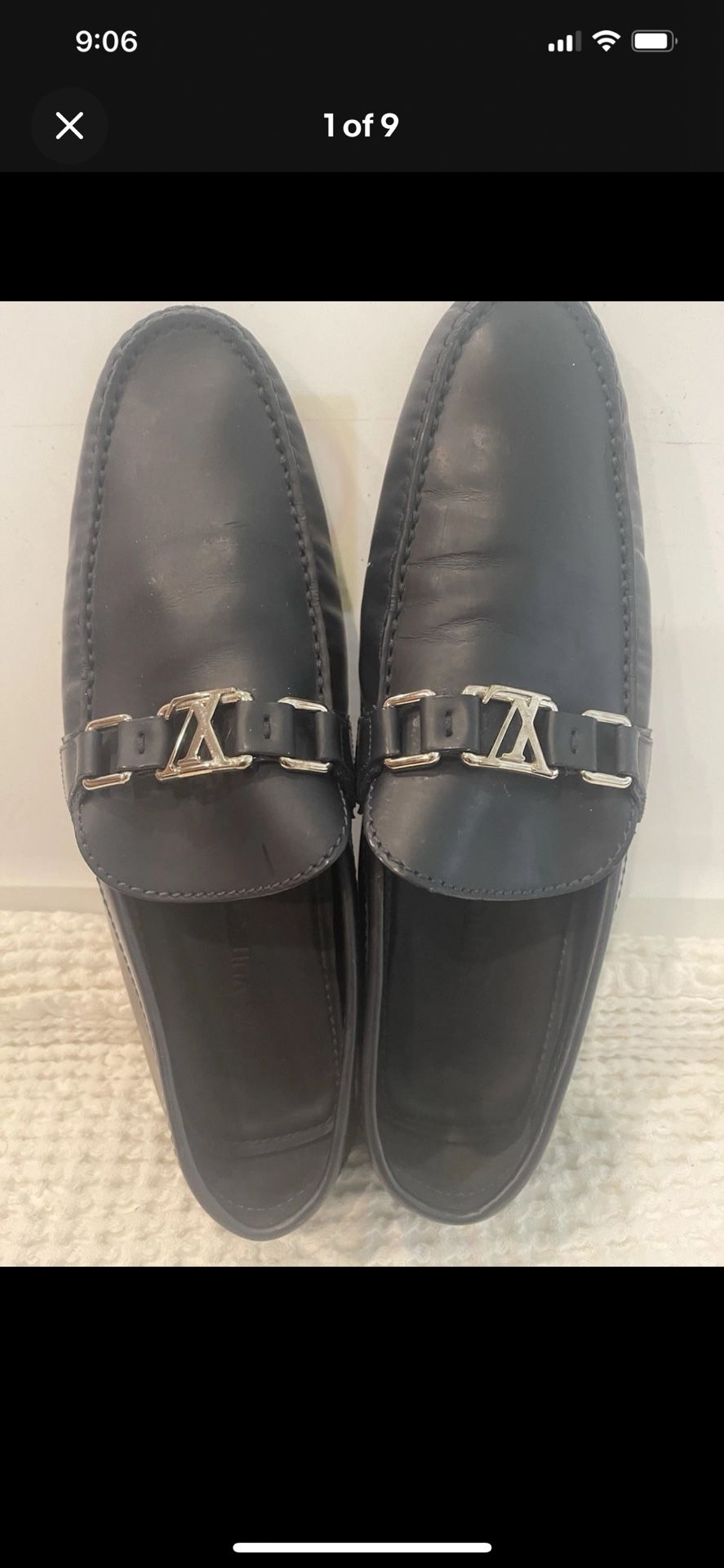 Men’s Louis Vuitton Marine Blue Silverstone Moccasin 