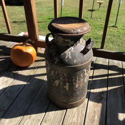 Old Metal Milk Can