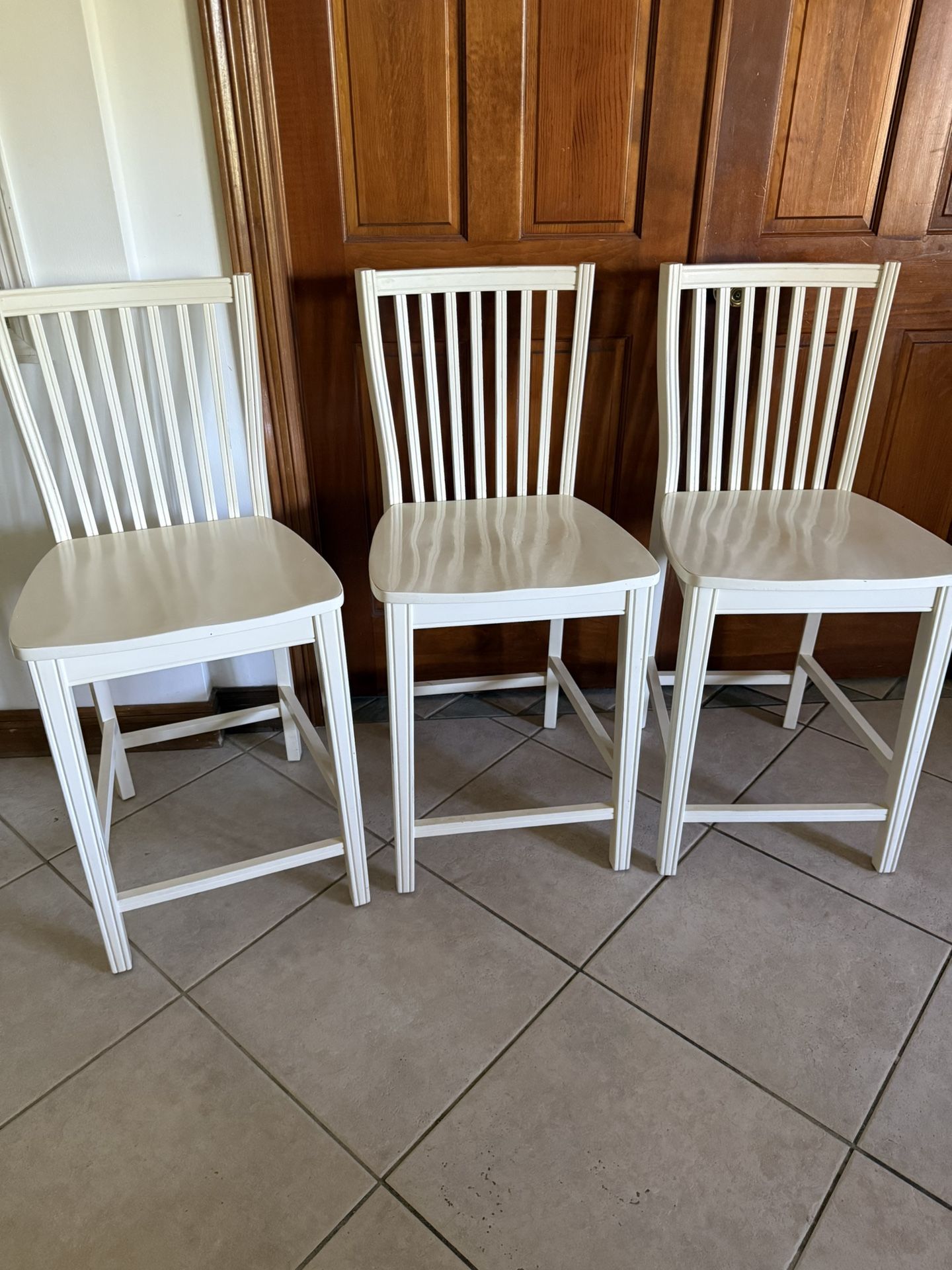 Set Of 3 Pier 1 Counter Bar Stools