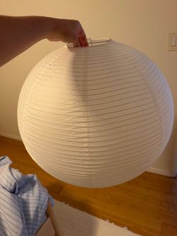 Large Rice Paper Lamp Shade Japandi | Excellent Condition